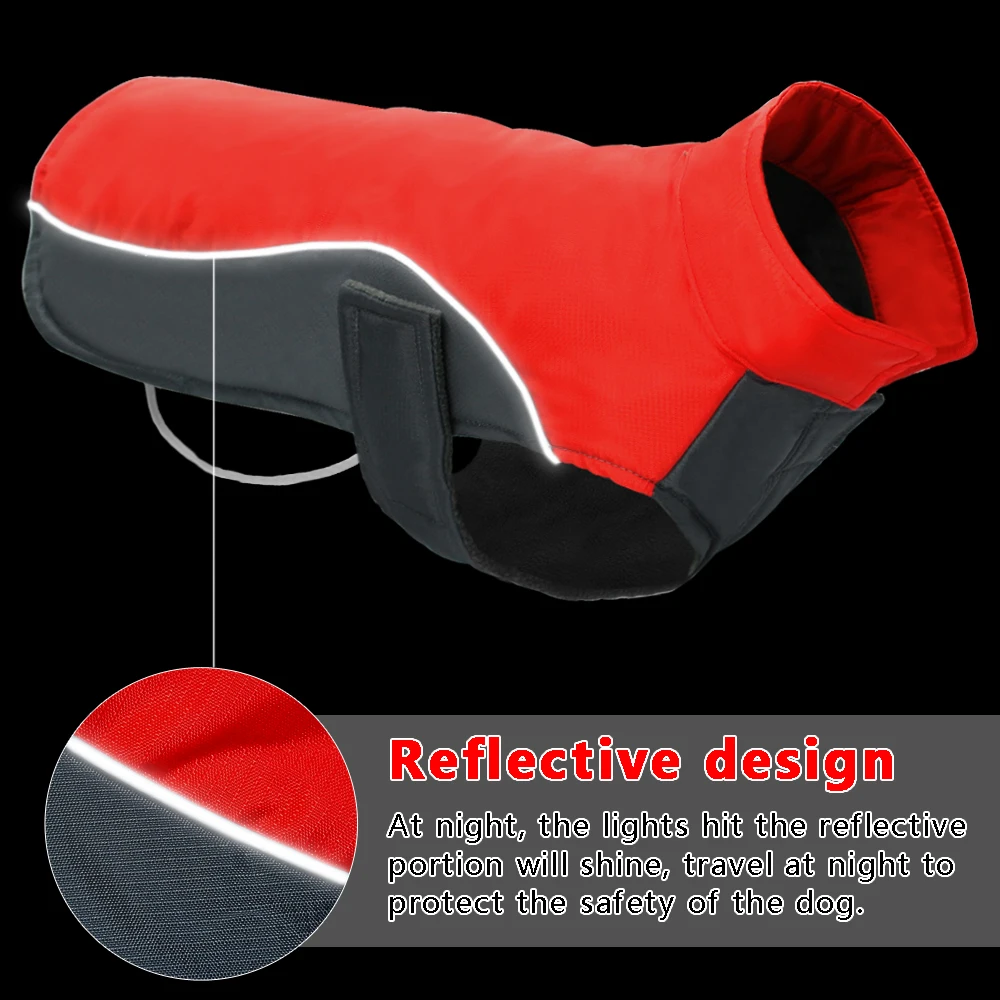 Waterproof Dog Clothes Vest Jacket Warm Reflective Pet Clothes Winter Puppy Coat For Small Medium Large Dogs Chihuahua Pitbull