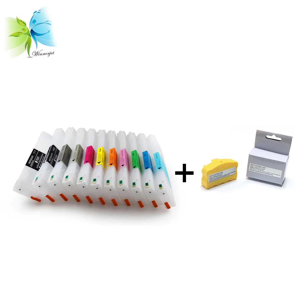 

Winnerjet best quality 11 colors refillable ink cartridge with free chip resetter for Epson 7900 9900 7910 9910 inkjet printer