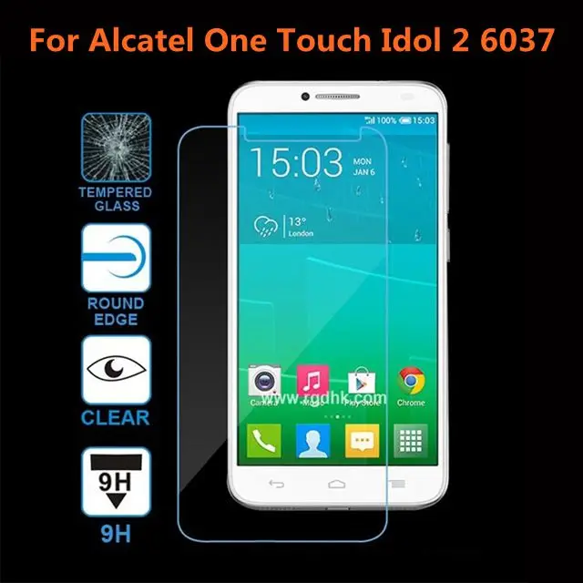 Закаленное стекло для Alcatel One Touch Idol 2 оригинальная 9H защитная пленка