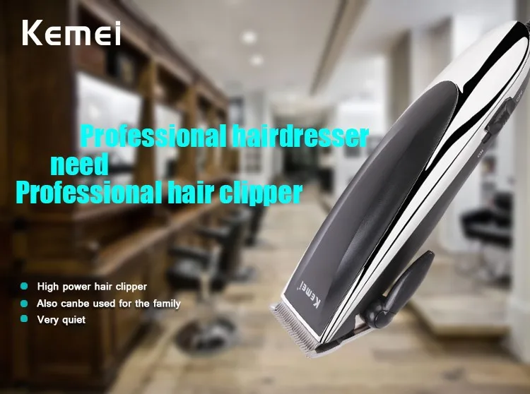 Волосы Kemei Триммер Профессиональный резак электрическая машинка для стрижки волос перезаряжаемый салон триммер для стрижки волос maquina de cabelo KM-1500