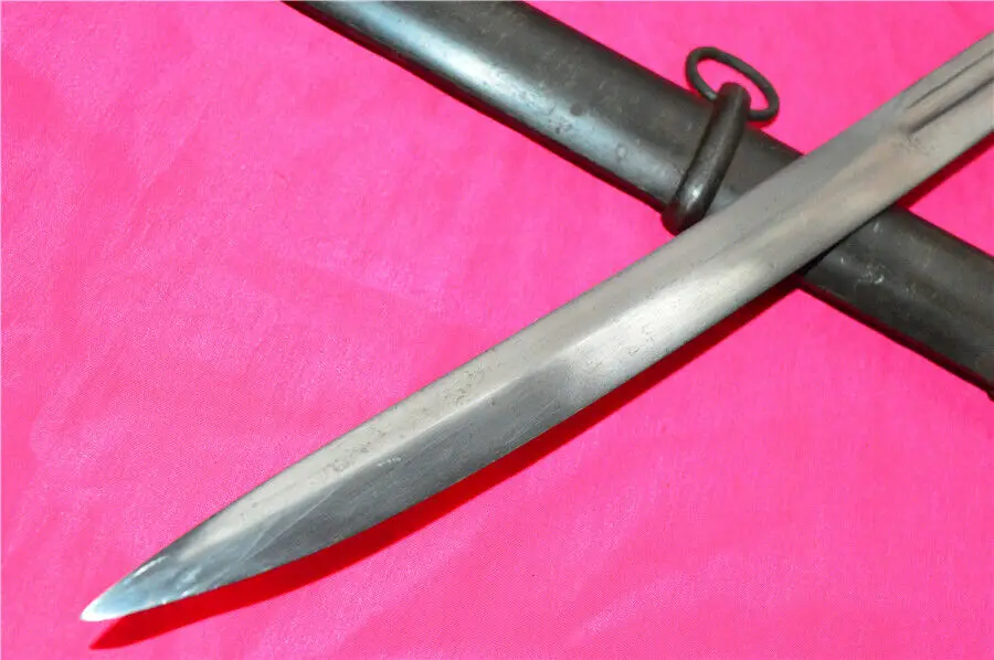 Europe European Cavalry Saber Sword Katana Copper Lion Guard Steel Scabbard