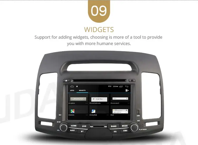 Top LJDA Android 9.1 Car dvd player for HYUNDAI ELANTRA 2007-2011 2 Din Car Radio gps navigation stereo multimedia WIFI autoaudio 11