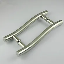 300mm “S” types stainless steel brushed big gate door handles bright KTV office hotel wood door glass door pulls handles