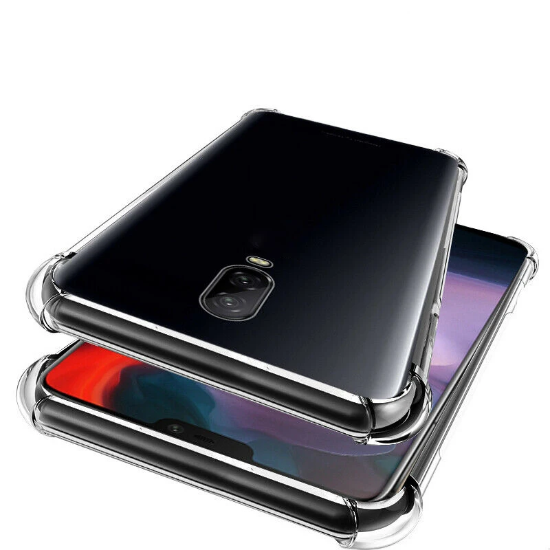 

Clear Phone Case for OnePlus 7 7 Pro Shockproof Transparent Soft TPU Silicone Case Back Cover for OnePlus 3/3T/5/5T/6 Fundas