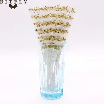 

100 PCS 21 CM The Spray Of Pearl Beads Wire Stems,Bridal Hair Decoration accessories,Wedding Bouquet Charms,Artificial Flower