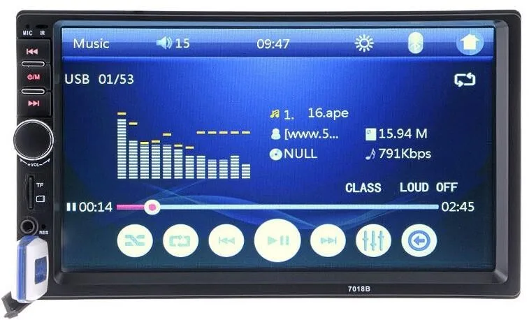 Clearance YUANMINGSHI 2 Din Car Radio Player 7