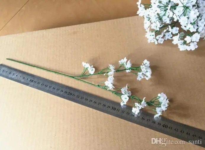Модные горячие Gypsophila дыхания ребенка Искусственные цветы из шелка растение дома Свадебные украшения 800 шт./партия