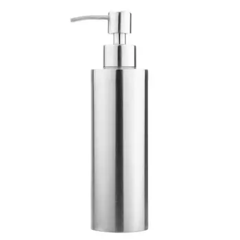 

SDFC-Stainless Steel Pump Soap Lotion Dispenser Liquid Shampoo Bottle Kitchen Bathroom