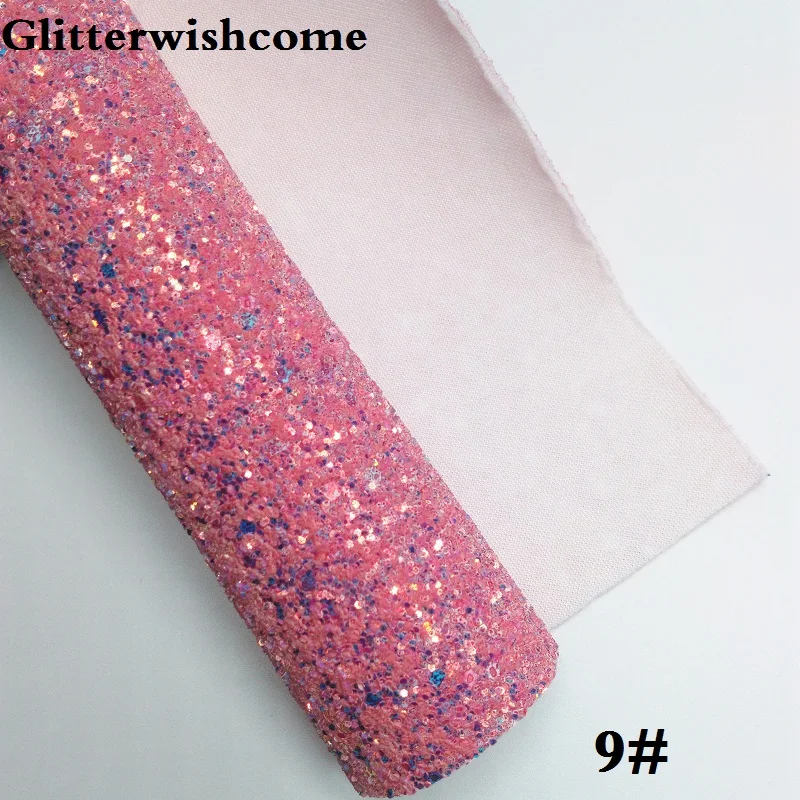 Glitterwishcome 21X29 см A4 Размеры виниловые обои для банты с эффектом блестящей кожи тканевый Виниловый фон для банты, GM262A - Цвет: 9