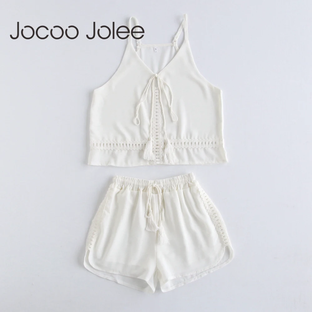 Соблазнительный комплект Jocoo Jolee из 2 предметов с вырезами однотонные Свободные