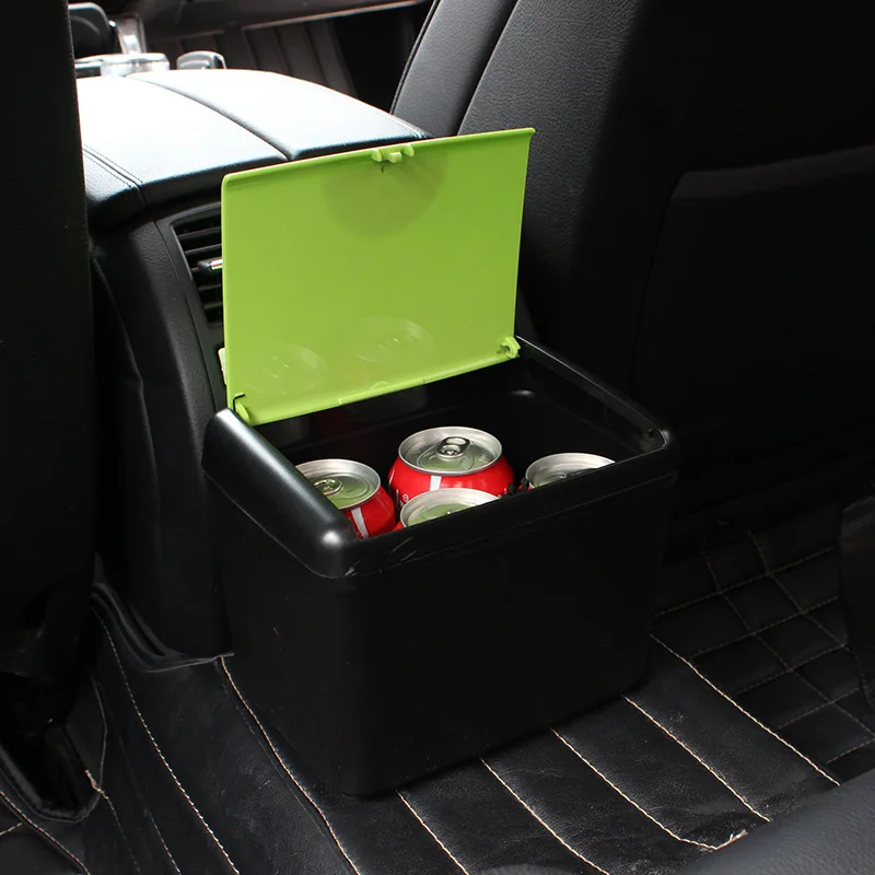 Caixa de Armazenamento de Carro Balde de Lixo Caixa de Lixo Alta Capacidade Preto Verde Drink Bottle Titular Caixa Recipiente Auto Car Estiva Tidying Bin 2 Cheap Lixo de carro