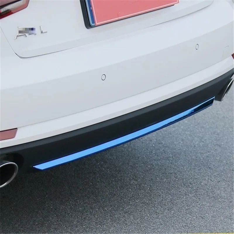 

automobile car covers accessories chromium styling 17 trunk modified bright rear bumper under exterior trim FOR audi A4L