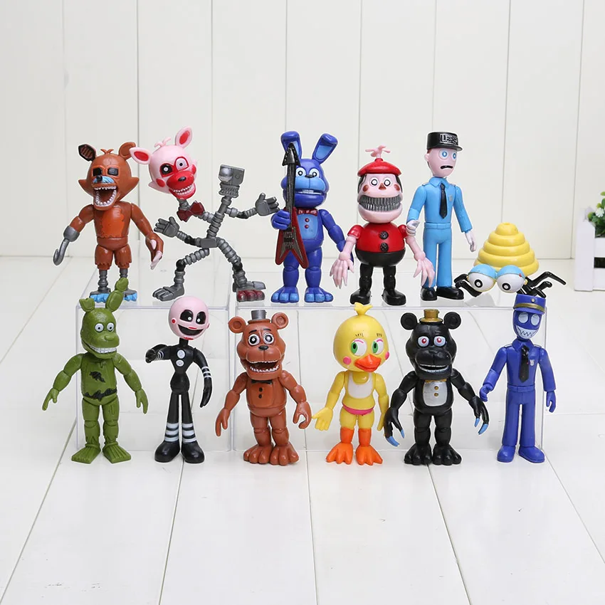 12 шт./компл. Five Nights At Freddy's FNAF Bonnie Foxy Chica Freddy Fazbear ПВХ фигурки игрушки куклы|action