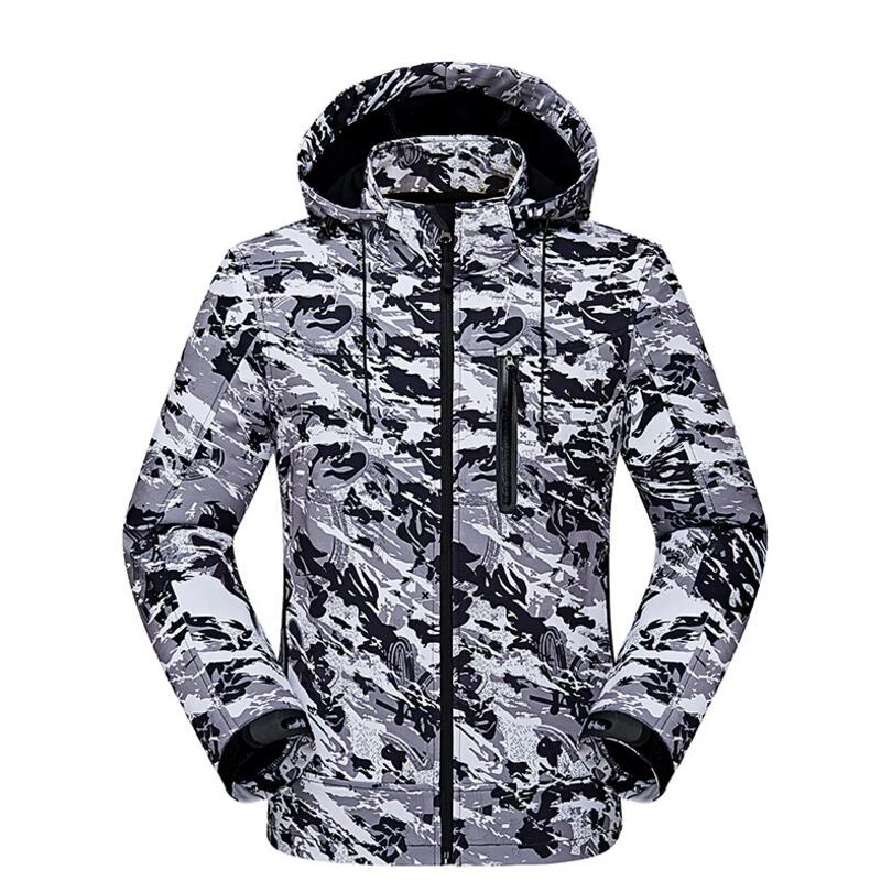 

CKAHSBI Men Women Outdoor Jackets Sports Camping Warm Women Winter Jacket Couple Coat For Camping Hiking Skiing Camouflage Coat