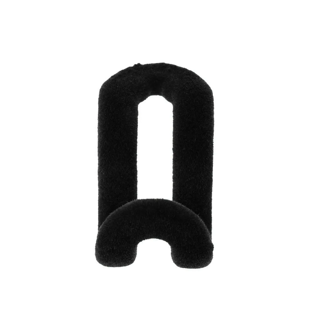 40pcs Home Mini Flocking Clothes Hanger Anti Slip Hook for Closet Organizer Wardrobe Living Room Home Kitchen Use - Black