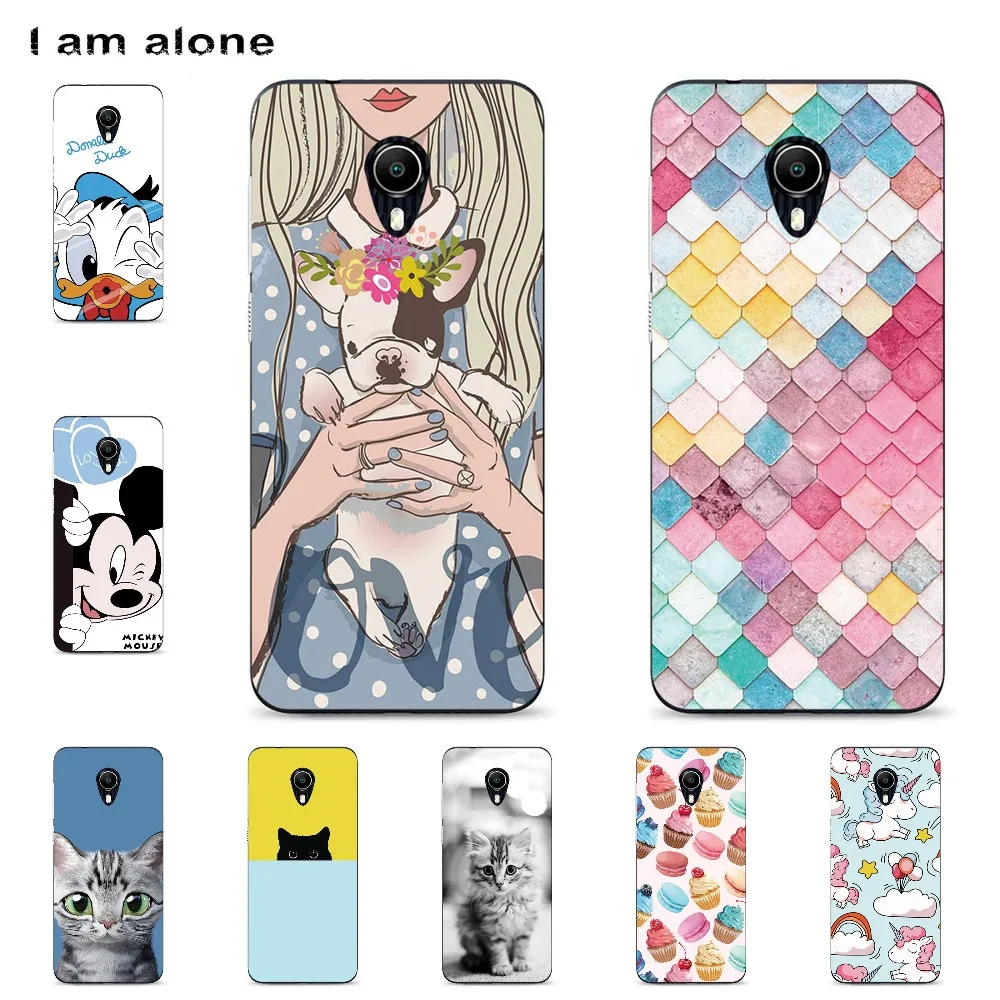

I am alone Phone Cases For Vodafone Smart N9 Lite 5.34 inch Solf TPU Fashion Color Mobile Bags For Smart N9 Lite Shipping Free