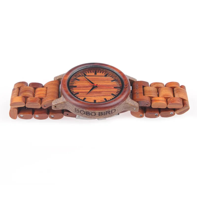 BOBO BIRD Wooden Watches Men Timepieces Wood Strap Japan Movement 2035 Quartz Wristwatch relogio masculino C-M17