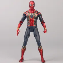 17cm Spider-Man Model  Avenger Alliance 3 Infinite War Spider-Man PVC Action Map Children's toys with articulated dolls