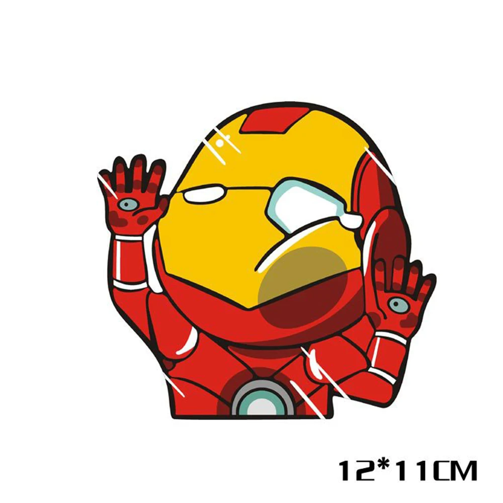 

Aliauto Funny Cartoon Car Sticker Super Hero Hit The Window Decal For Ford Focus Fiesta Volkswagen Polo Opel Peugeot Toyota