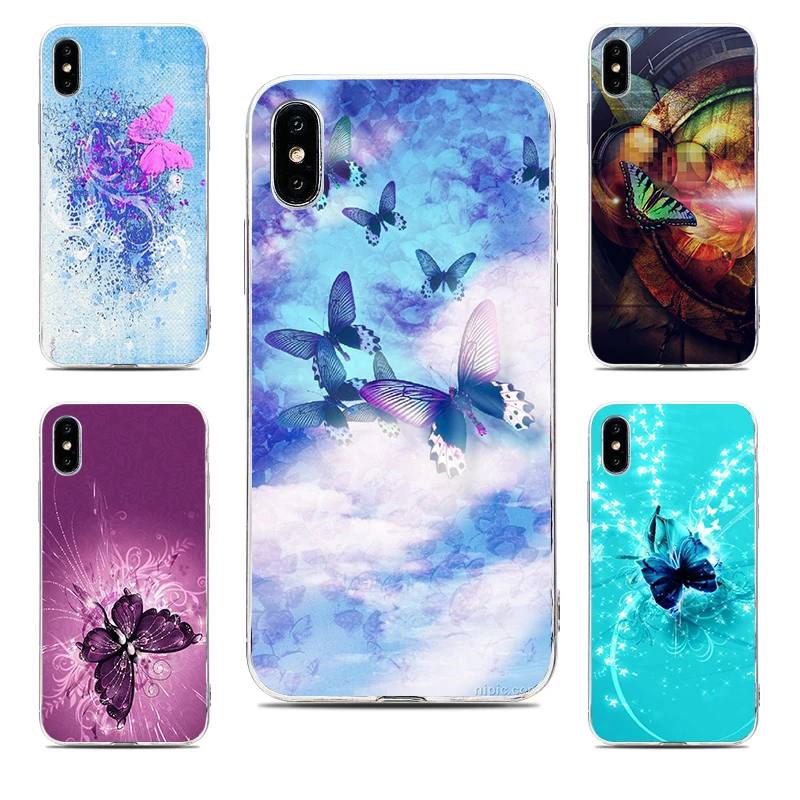 

Butterfly Pattern of TPU Silicone Gel Soft Phone Case Cover for LG Aristo Aristo2/2Plus Candy G6/G6Plus G7/G7Plus K10 K11