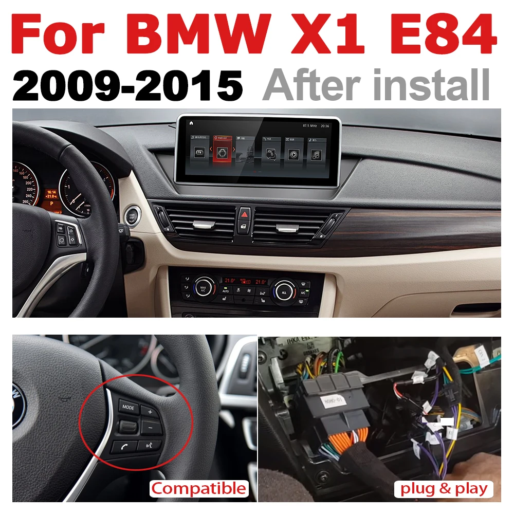 Для BMW X1 E84 2009 2010 2011 2012 2013 Idrive автомобильный Android мультимедийный плеер стерео радио gps BT HD экран навигация