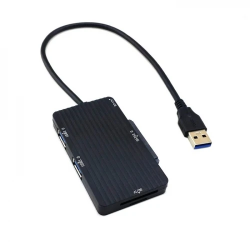 20pcs USB 3.0 Multiple 2 Port Hub & 2.5 SATA & TF SD MS Card Reader For