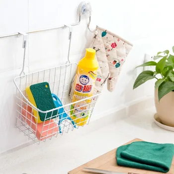 

Hanging Door Back Basket Kitchen Creative Drain Storage Rack Cupboard Spice Rack Shelf Bathroom Shampo Shower Sundry Organizer