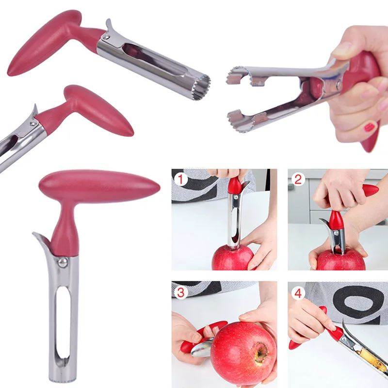 

Fruit Seeder Core Remover Fruit Vegetable Tools Stainless Steel Apple Pear Corer Easy Twist Kitchen Gadgets Tools