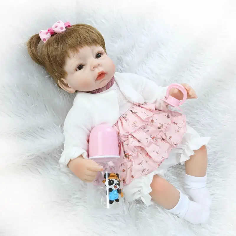 Новый 16 "Мягкие силиконовые Reborn Baby Doll игрушки Реалистичные 40 см винил возродиться младенцев игровой дом перед сном игрушка подарок на день