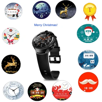 

2019 1.4inch AMOLED round Display GPS/GLONASS 16GB android 4g wifi smart watch with 5MP Camera smartwatch Christmas dials faces