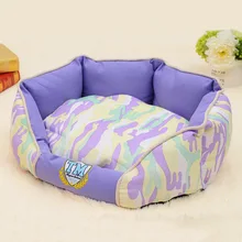 Устойчив к укусам Ткань Оксфорд плюшевый Клык гнездо домик для кошки подстилка для домашнего питомца подстилка для гнезда камуфляж Полосы Кровать для домашних животных классический дизайн