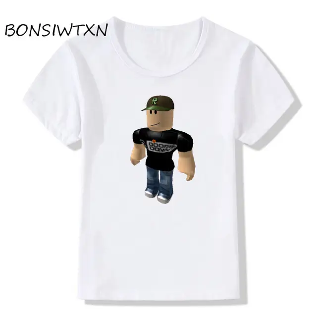 Bonsiwtxn Soft Baby Girl Roblox Print Girl T Shirt O Neck - 