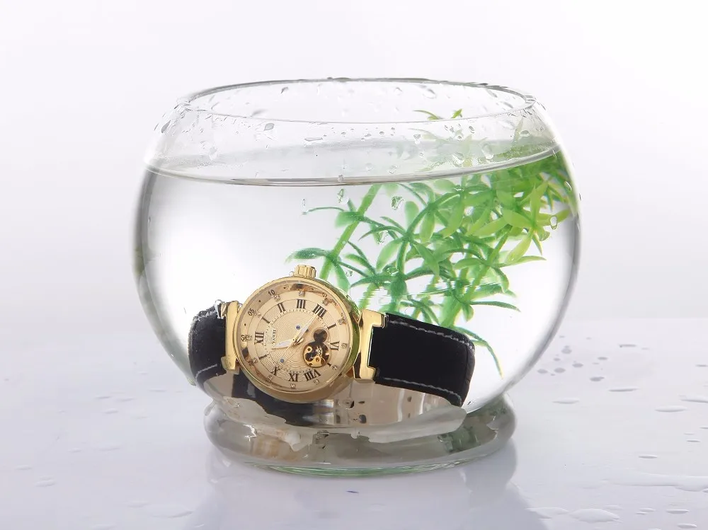 OUYAWEI белый для мужчин Скелет с самообмоткой механические часы кожаный ремешок мужские водонепроницаемые автоматические часы Montre Homme наручные часы