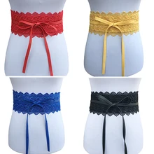 super wide lace flower belt for women font b dress b font corset font b elegant