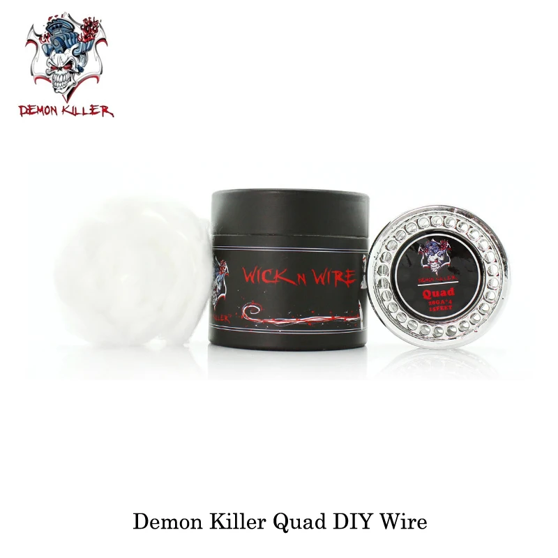 

Original Demon killer clapton tiger quad twisted alien fused clapton flat twisted mix wire vape elektronik sigara For RTA RDA