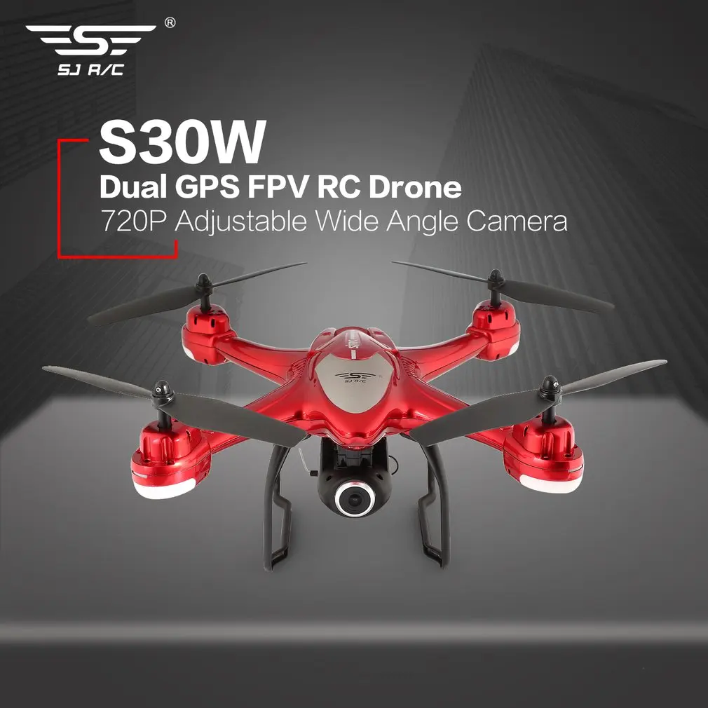 S30W FPV 720 P/1080 P камера селфи высота удержания Радиоуправляемый Дрон Безголовый режим автоматического возврата/посадки Hover gps