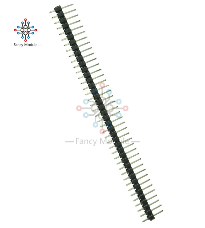 10 шт. Однорядный 40Pin 2,54 мм круглый прямой штыревой разъем полосы