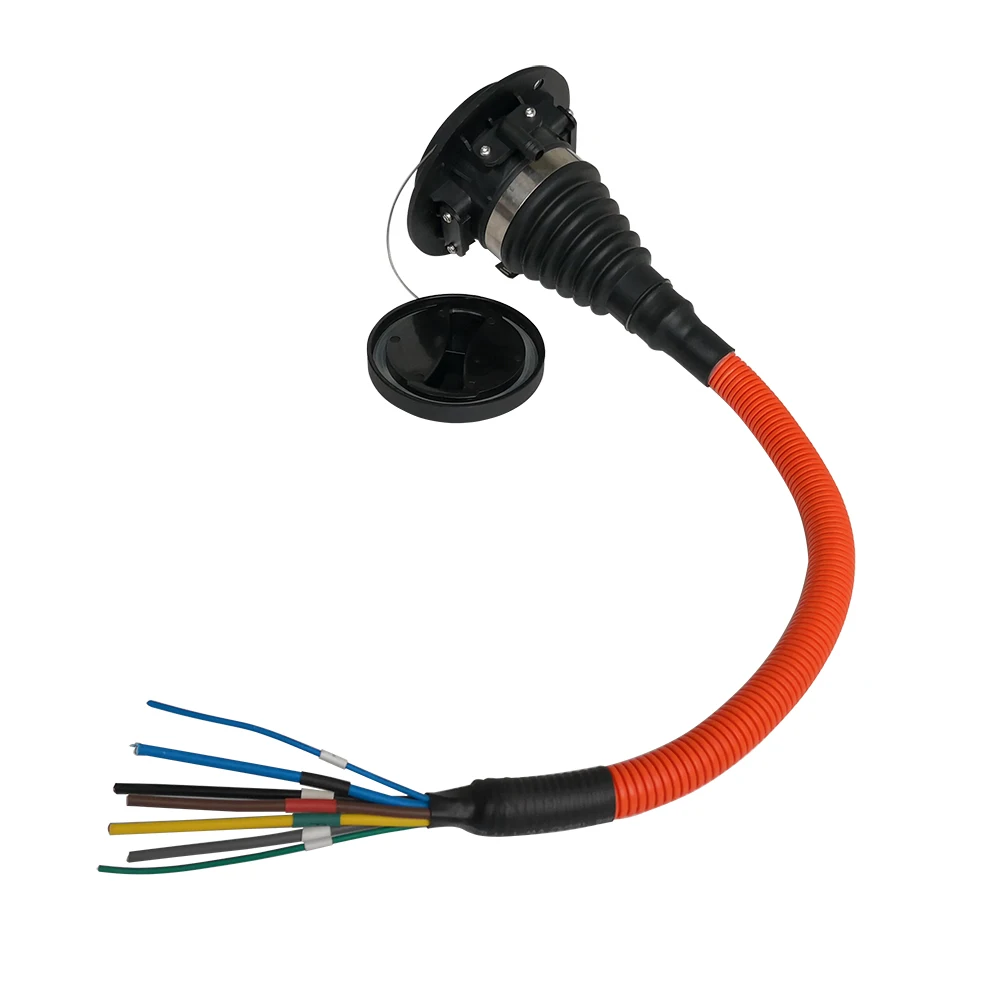 Tomada de Entrada com Cabos de Cabo Lateral do Carro ev tipo 2 Evse Carro Elétrico Vehicl 1.64ft Padrão Europeu Iec 62196 Tomada Masculino 16a 32a 8 tipo 2 tomada de entrada com cabos