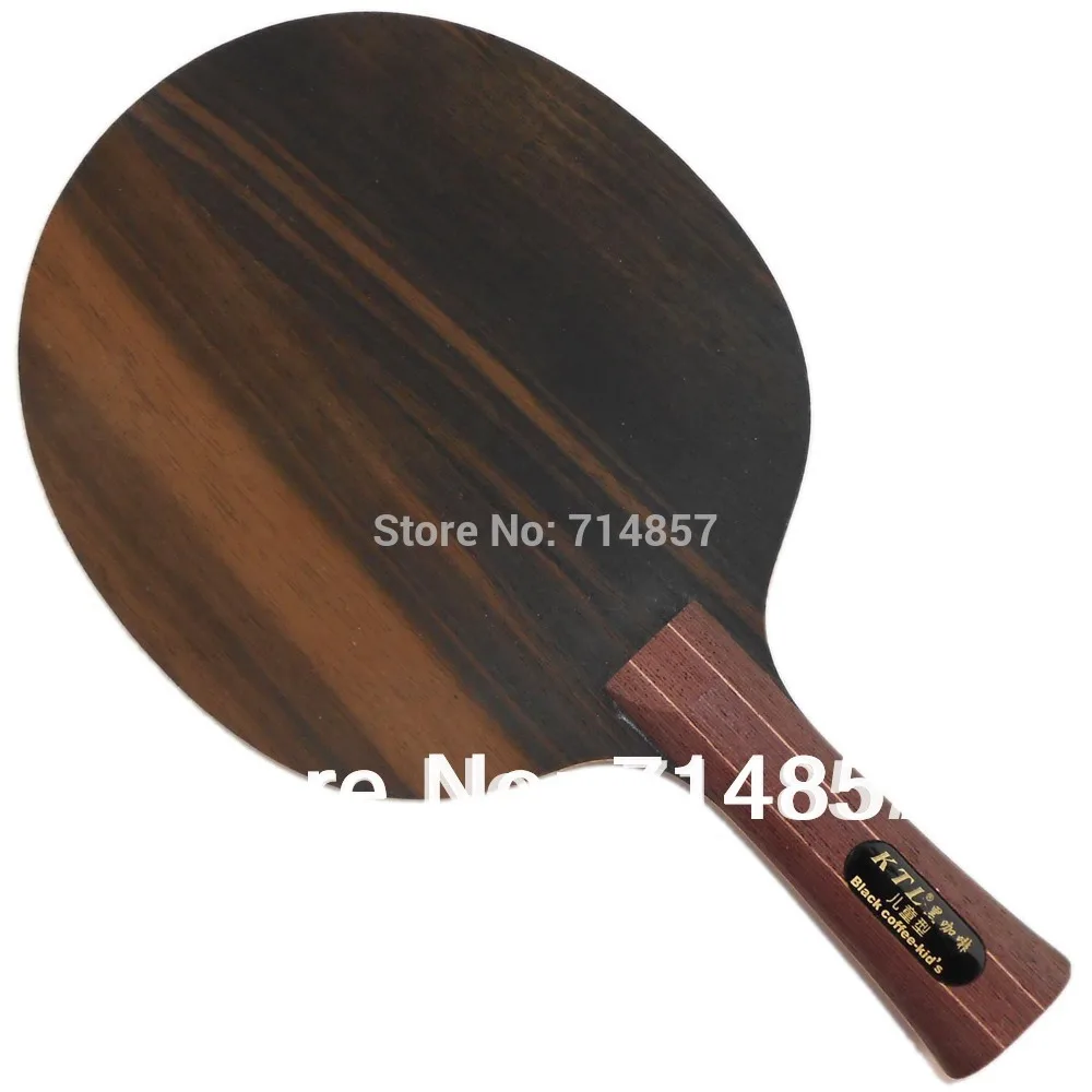 

KTL Ebony 5 Black coffee kids professional Shakehand Table Tennis ping pong Blade
