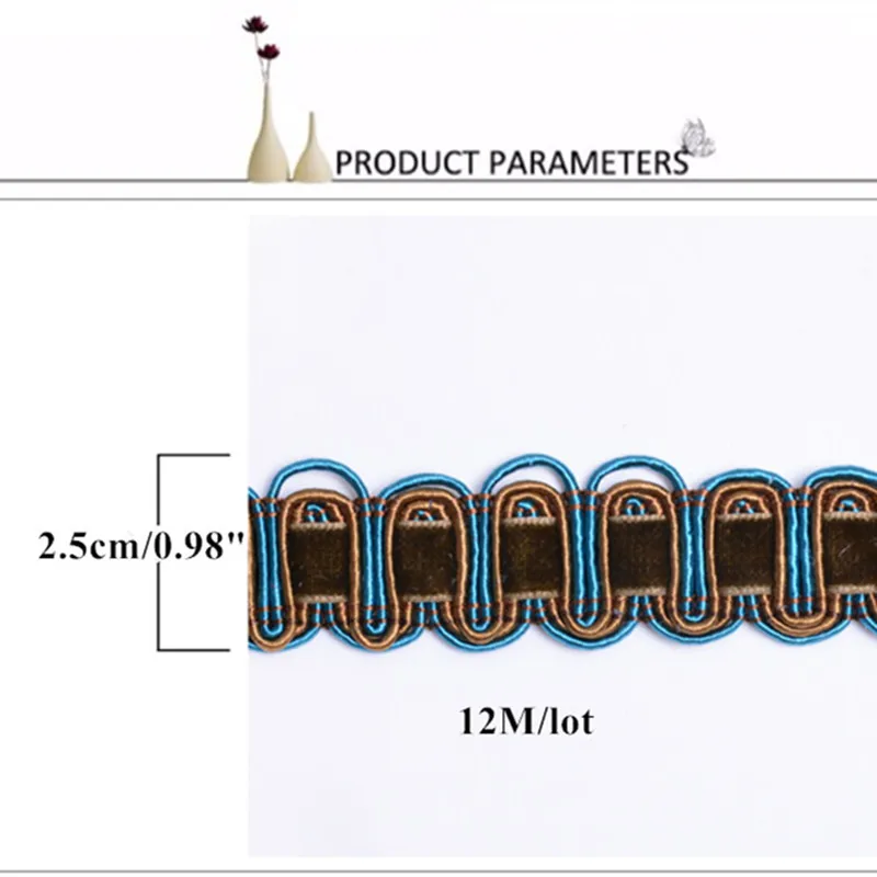 QGVLish 12 м/лот 2,5 см широкое полотно кружево планки ремень ленты DIY Вышивание диван этап скатерть костюмы стул кружевная отделка декор