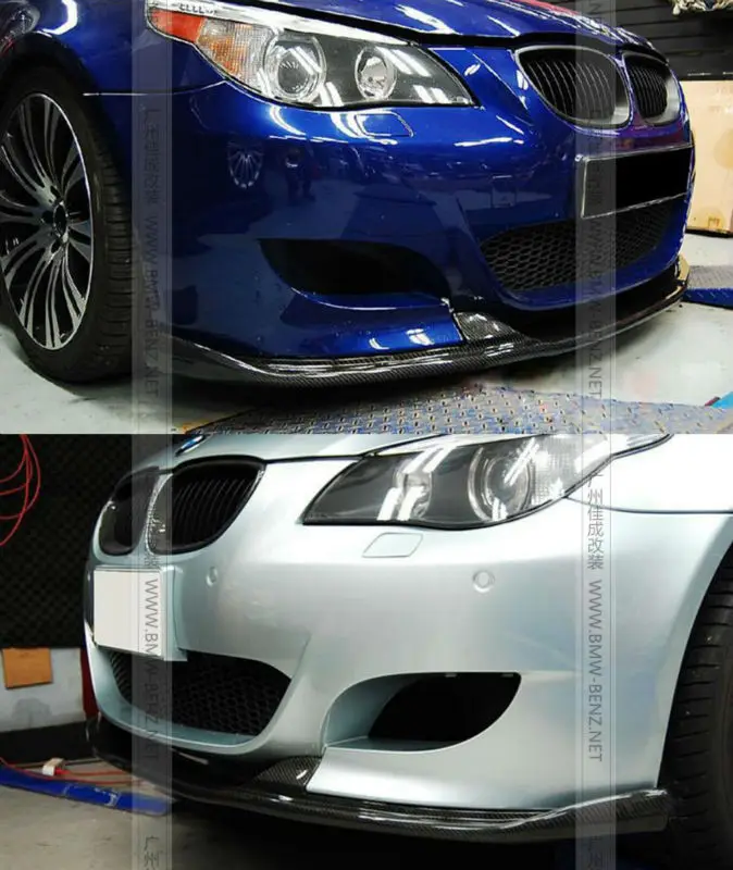 Передний спойлер из углеродного волокна для BMW E60 M5, бампер для автомобильного стайлинга, аксессуары, Заводская распродажа