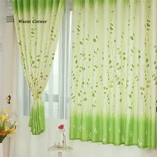 Warm Corner LM Vine leaves Calico Finished Product Cloth Window Screens Curtain Free Shipping Sept 5