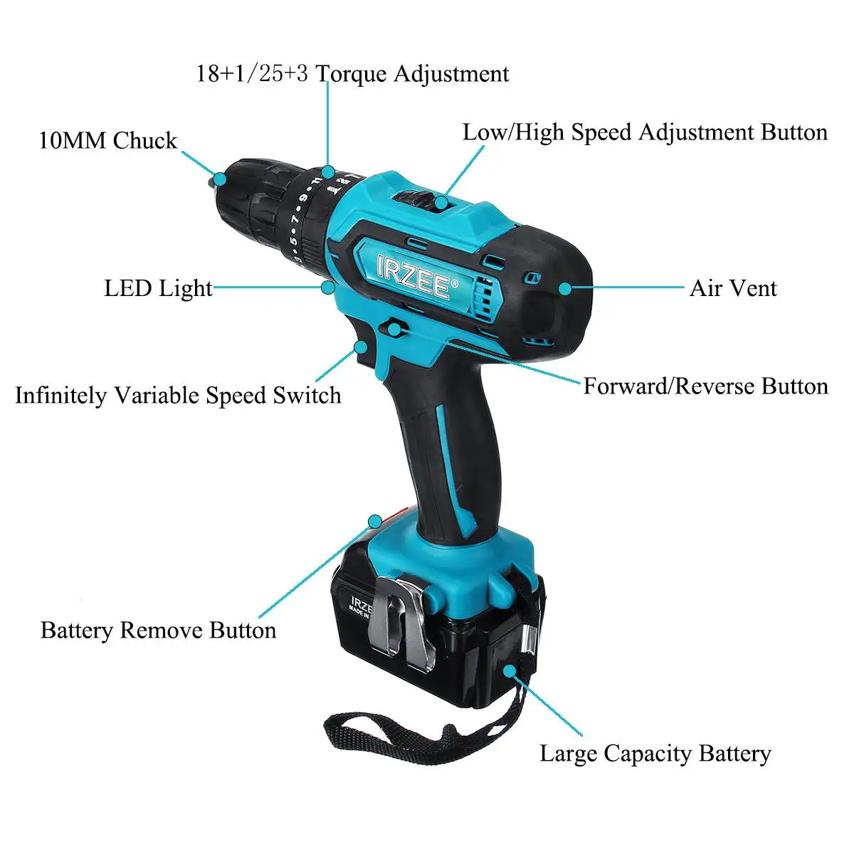 Newest 35Nm Electric Screwdriver Cordless Drill