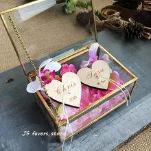 1 шт. частный настраиваемый стеклянные города обручальное брак фото кольцо ручной работы Подушка свадебное украшение