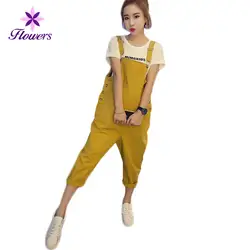 2018 Новая мода Корейская версия сезон: весна–лето для женщин; Большие размеры Однотонная одежда свободные тонкий срез Повседневное