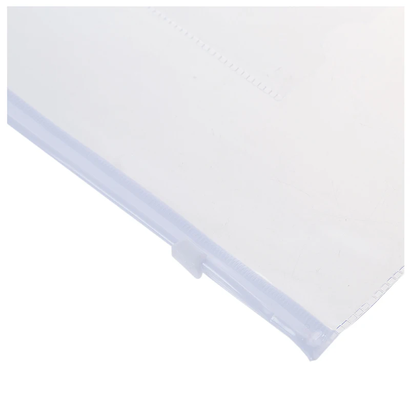 Белый прозрачный Размер A5 бумага ползунок закрытие папки Файлы сумки 20 шт
