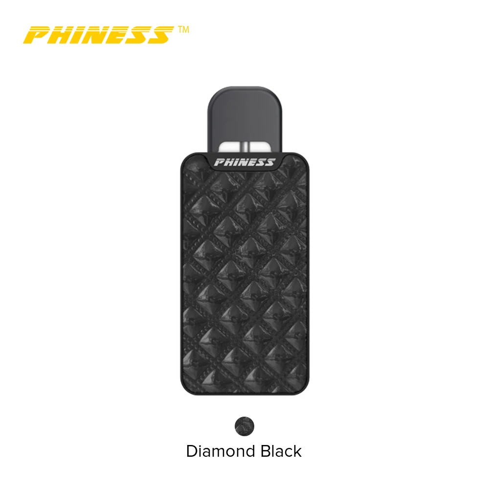 Diamond Black Комплект Phiness Vega с аккумулятором емкостью 250 мА · ч, мод, электронная сигарета, 1 мл, картридж Pod VS Voopoo Drag Nano - Цвет: Diamond Black