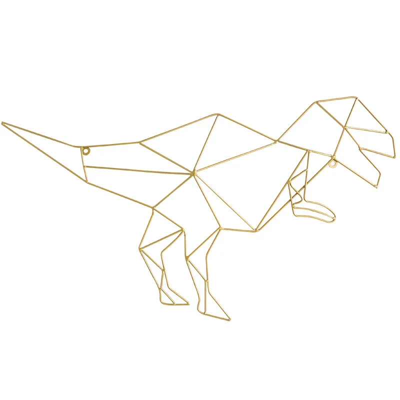 

Northern Europe style drawing room wall space decoration children room creativity animal iron art The wall hanging