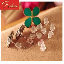 LASPERAL 2 pcs עגילי תכשיטי אביזרי סיליקון פלסטיק אוזן חיבור עגיל חזרה סיטונאי(China)