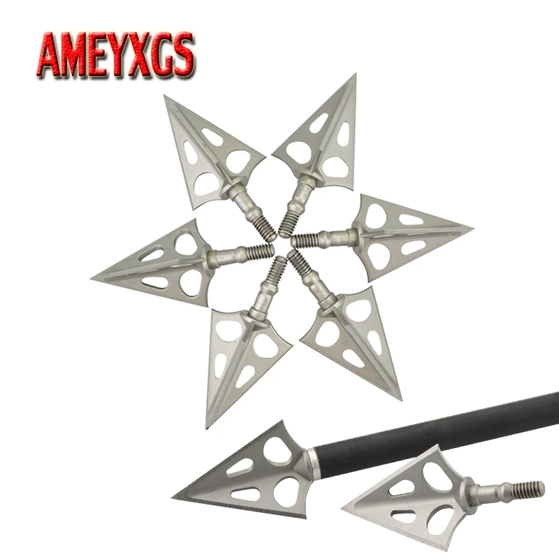 

6/12pcs Archery 3 Blades Arrowhead Hunting Sharp Broadheads Arrow Tip Points For Bow And Arrow Archery Shooting Accessories